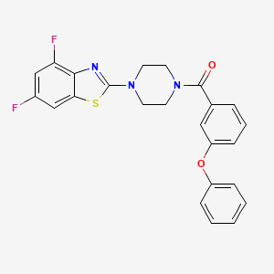 (4-(4,6-Difluorobenzo[d]thiazol-2-yl)piperazin-1-yl)(3-phenoxyphenyl)methanone