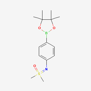 Dimethyl({[4-(tetramethyl-1,3,2-dioxaborolan-2-yl)phenyl]imino})-lambda6-sulfanone