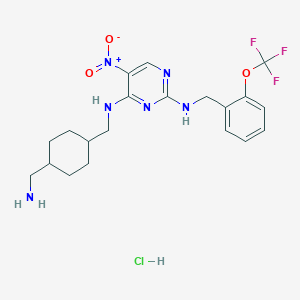 molecular formula C20H26ClF3N6O3 B2762321 PKC-theta inhibitor hcl CAS No. 2253640-49-0; 736048-65-0
