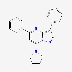 3,5-Diphenyl-7-(pyrrolidin-1-yl)pyrazolo[1,5-a]pyrimidine