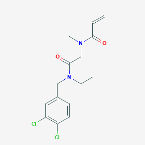 N-[2-[(3,4-Dichlorophenyl)methyl-ethylamino]-2-oxoethyl]-N-methylprop-2-enamide