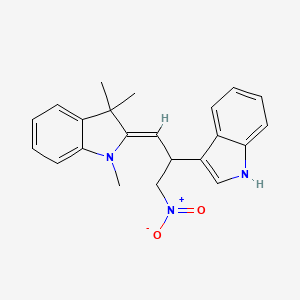 (2Z)-2-[2-(1H-indol-3-yl)-3-nitropropylidene]-1,3,3-trimethylindole
