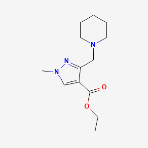 Ethyl 1-methyl-3-(piperidin-1-ylmethyl)pyrazole-4-carboxylate