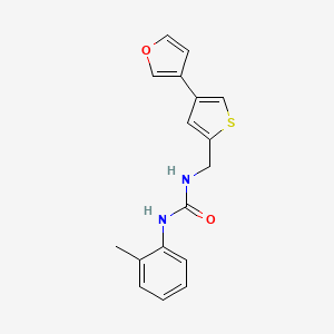 3-{[4-(Furan-3-yl)thiophen-2-yl]methyl}-1-(2-methylphenyl)urea