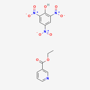 2,4,6-Trinitrophenol ethyl pyridine-3-carboxylate