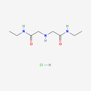 molecular formula C8H18ClN3O2 B2762349 2,2'-氮二乙基二乙酰胺盐酸盐 CAS No. 2137886-36-1