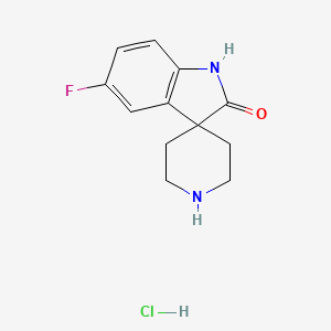 5-Fluoro-1,2-dihydrospiro[indole-3,4'-piperidine]-2-one hydrochloride
