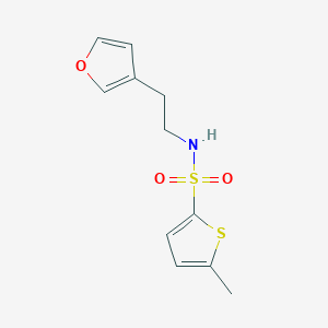 N-(2-(furan-3-yl)ethyl)-5-methylthiophene-2-sulfonamide