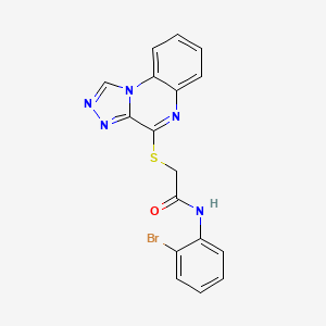 2-([1,2,4]triazolo[4,3-a]quinoxalin-4-ylthio)-N-(2-bromophenyl)acetamide