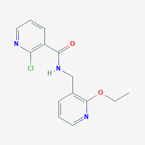 molecular formula C14H14ClN3O2 B2762394 2-chloro-N-[(2-ethoxypyridin-3-yl)methyl]pyridine-3-carboxamide CAS No. 1111444-16-6