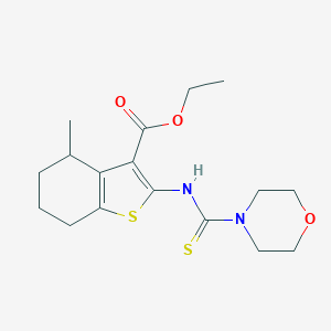 Ethyl 4-methyl-2-[(4-morpholinylcarbothioyl)amino]-4,5,6,7-tetrahydro-1-benzothiophene-3-carboxylate