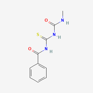 molecular formula C10H11N3O2S B2762410 1-{[({[(Methylamino)carbonyl]amino}carbothioyl)amino]carbonyl}benzene CAS No. 138712-70-6