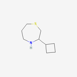 molecular formula C9H17NS B2762449 3-Cyclobutyl-1,4-thiazepane CAS No. 1781164-65-5