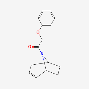 molecular formula C15H17NO2 B2762450 1-((1R,5S)-8-azabicyclo[3.2.1]oct-2-en-8-yl)-2-phenoxyethanone CAS No. 1798046-58-8