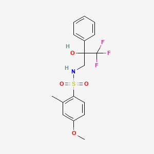 4-methoxy-2-methyl-N-(3,3,3-trifluoro-2-hydroxy-2-phenylpropyl)benzenesulfonamide