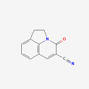 4-oxo-1,2-dihydro-4H-pyrrolo[3,2,1-ij]quinoline-5-carbonitrile