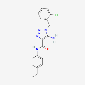 5-amino-1-(2-chlorobenzyl)-N-(4-ethylphenyl)-1H-1,2,3-triazole-4-carboxamide
