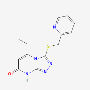 5-ethyl-3-((pyridin-2-ylmethyl)thio)-[1,2,4]triazolo[4,3-a]pyrimidin-7(8H)-one