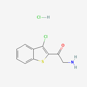 2-Amino-1-(3-chloro-1-benzothiophen-2-yl)ethan-1-one hydrochloride