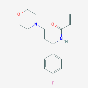 N-[1-(4-Fluorophenyl)-3-morpholin-4-ylpropyl]prop-2-enamide