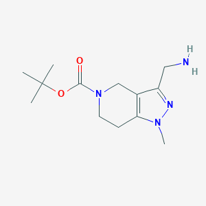 Tert-butyl 3-(aminomethyl)-1-methyl-6,7-dihydro-4H-pyrazolo[4,3-c]pyridine-5-carboxylate