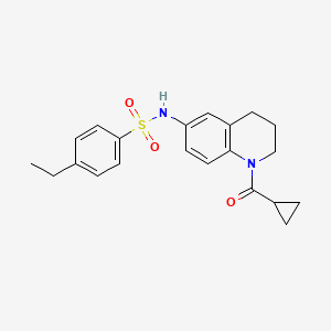 N-[1-(cyclopropanecarbonyl)-3,4-dihydro-2H-quinolin-6-yl]-4-ethylbenzenesulfonamide