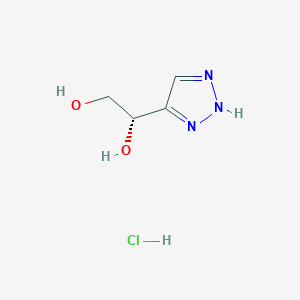 (1S)-1-(2H-Triazol-4-yl)ethane-1,2-diol;hydrochloride