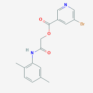 [2-(2,5-Dimethylanilino)-2-oxoethyl] 5-bromopyridine-3-carboxylate