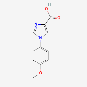 molecular formula C11H10N2O3 B2762564 1-(4-Methoxyphenyl)-1H-imidazole-4-carboxylic acid CAS No. 445302-34-1