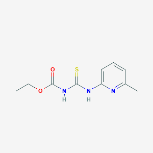 molecular formula C10H13N3O2S B2762578 ethyl N-[(6-methylpyridin-2-yl)carbamothioyl]carbamate CAS No. 49600-40-0