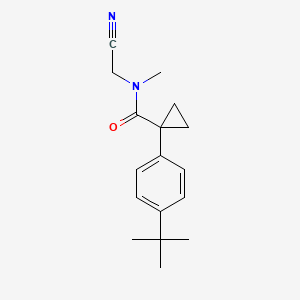 molecular formula C17H22N2O B2762585 1-(4-tert-butylphenyl)-N-(cyanomethyl)-N-methylcyclopropane-1-carboxamide CAS No. 1333799-73-7