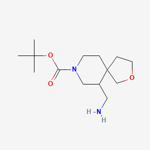 molecular formula C14H26N2O3 B2762589 tert-Butyl 6-(aminomethyl)-2-oxa-8-azaspiro[4.5]decane-8-carboxylate CAS No. 2193059-51-5