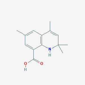 molecular formula C14H17NO2 B2762598 2,2,4,6-Tetramethyl-1,2-dihydroquinoline-8-carboxylic acid CAS No. 925192-36-5