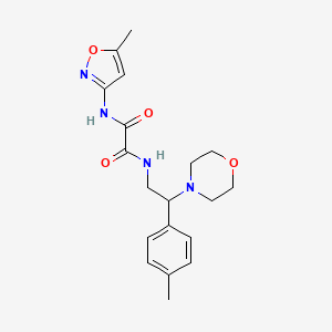 N1-(5-methylisoxazol-3-yl)-N2-(2-morpholino-2-(p-tolyl)ethyl)oxalamide