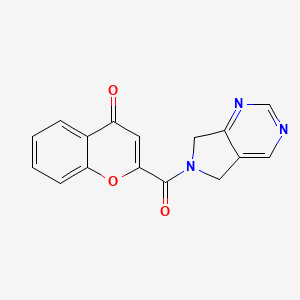 2-(6,7-dihydro-5H-pyrrolo[3,4-d]pyrimidine-6-carbonyl)-4H-chromen-4-one
