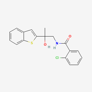 N-(2-(benzo[b]thiophen-2-yl)-2-hydroxypropyl)-2-chlorobenzamide