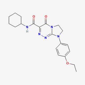 N-cyclohexyl-8-(4-ethoxyphenyl)-4-oxo-4,6,7,8-tetrahydroimidazo[2,1-c][1,2,4]triazine-3-carboxamide