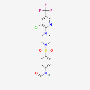 N-(4-((4-(3-Chloro-5-(trifluoromethyl)-2-pyridyl)piperazinyl)sulfonyl)phenyl)ethanamide