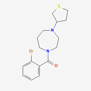 (2-Bromophenyl)(4-(tetrahydrothiophen-3-yl)-1,4-diazepan-1-yl)methanone