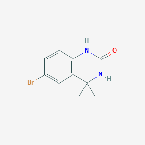6-Bromo-4,4-dimethyl-3,4-dihydroquinazolin-2(1H)-one