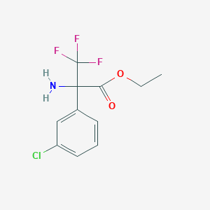 Ethyl 2-amino-2-(3-chlorophenyl)-3,3,3-trifluoropropanoate