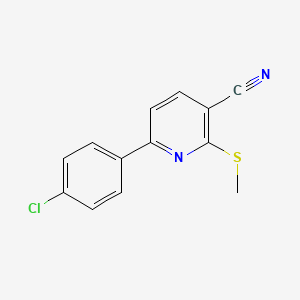 6-(4-Chlorophenyl)-2-(methylsulfanyl)nicotinonitrile