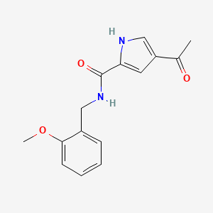 4-acetyl-N-[(2-methoxyphenyl)methyl]-1H-pyrrole-2-carboxamide