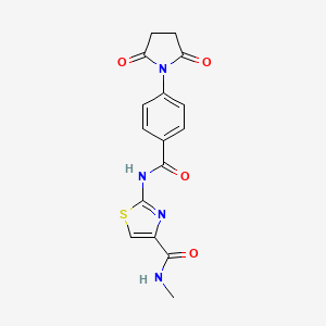 2-(4-(2,5-dioxopyrrolidin-1-yl)benzamido)-N-methylthiazole-4-carboxamide