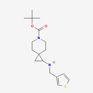 Tert-butyl 1-[(thiophen-3-ylmethyl)amino]-6-azaspiro[2.5]octane-6-carboxylate