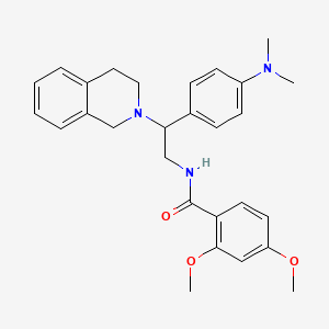 N-(2-(3,4-dihydroisoquinolin-2(1H)-yl)-2-(4-(dimethylamino)phenyl)ethyl)-2,4-dimethoxybenzamide