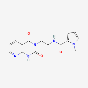 N-(2-(2,4-dioxo-1,2-dihydropyrido[2,3-d]pyrimidin-3(4H)-yl)ethyl)-1-methyl-1H-pyrrole-2-carboxamide