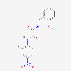 molecular formula C17H17N3O5 B2762737 N1-(2-methoxybenzyl)-N2-(2-methyl-4-nitrophenyl)oxalamide CAS No. 941963-98-0