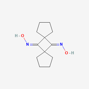 N-(12-Hydroxyiminodispiro[4.1.47.15]dodecan-6-ylidene)hydroxylamine