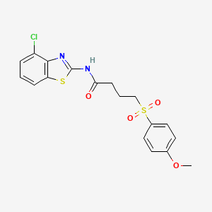 N-(4-chlorobenzo[d]thiazol-2-yl)-4-((4-methoxyphenyl)sulfonyl)butanamide